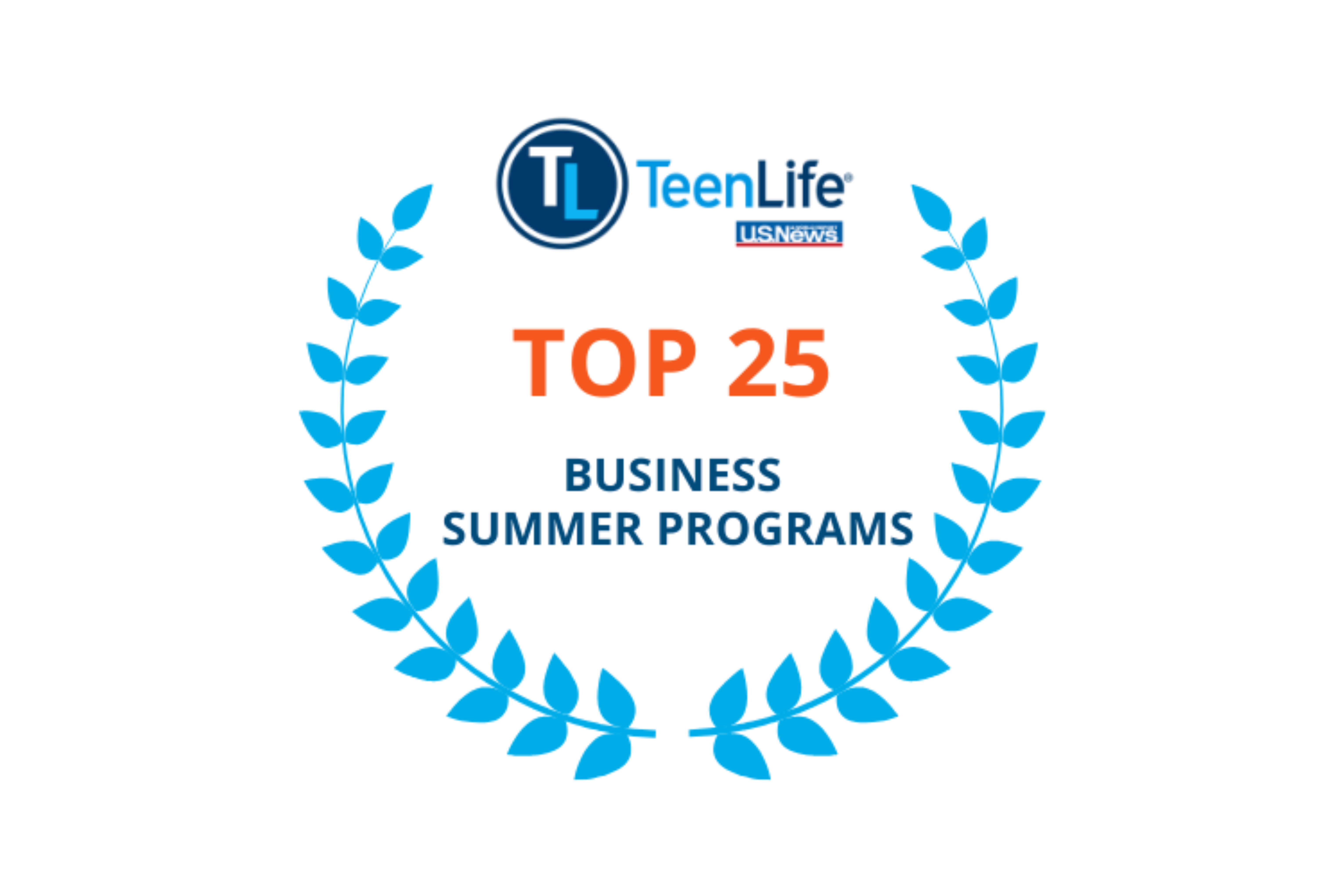 Top 25 Entrepreneurship Summer Program from Teen Life and U.S. News & World Report